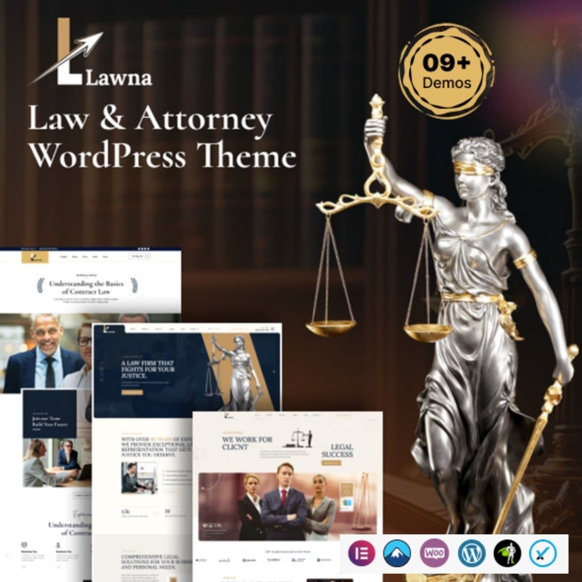 Lawna - Attorney & Advocate Tema WordPress