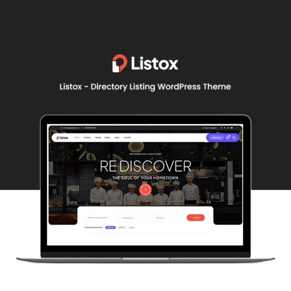 Listox - Annuaire Listing Thème WordPress Listox - Annuaire Listing Thème WordPress