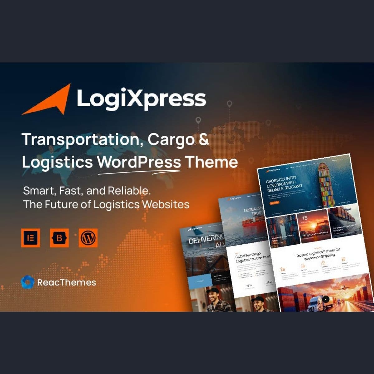 LogiXpress - Transportation, Cargo & Logistics WordPress主题