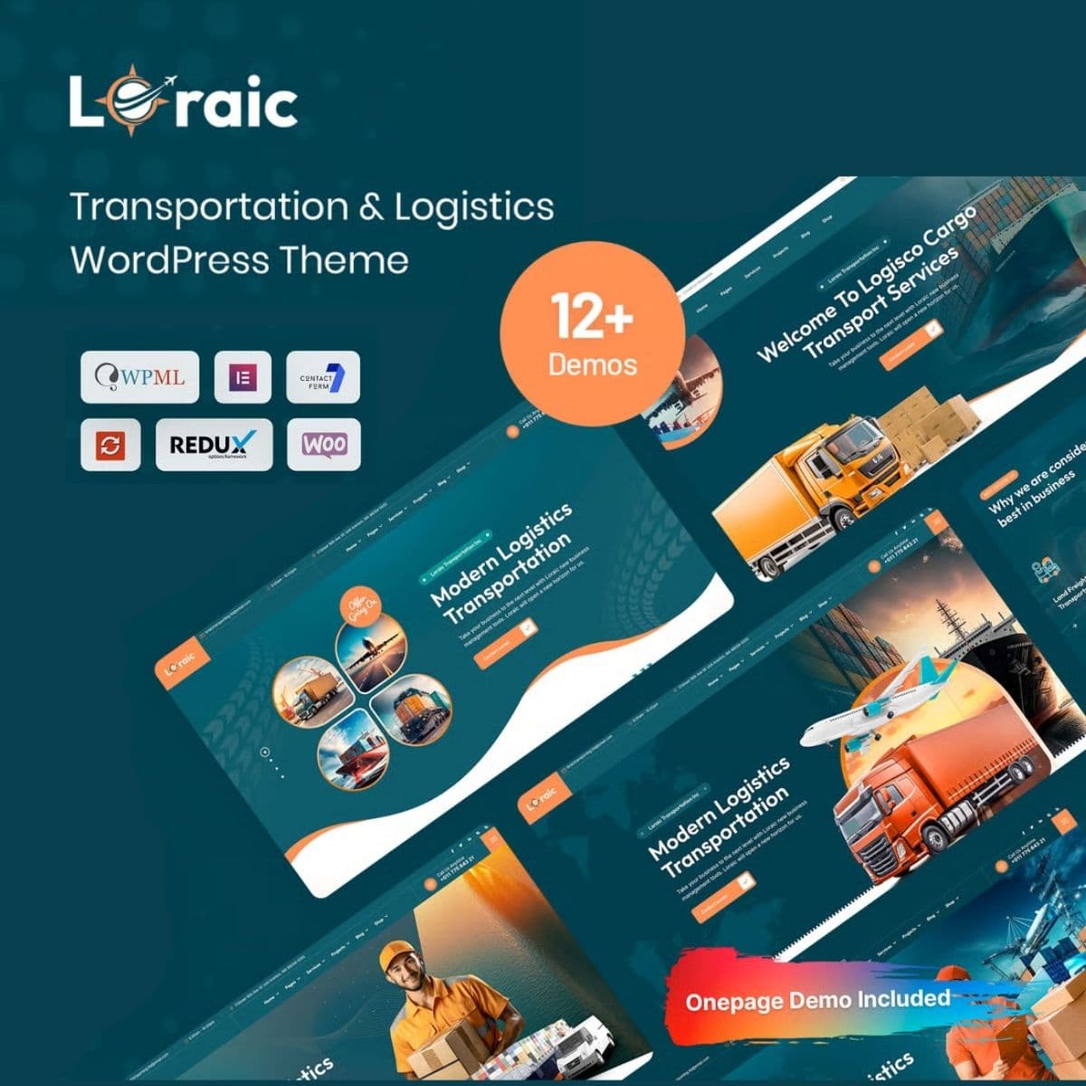 Loraic - Transportation & Logistics Тема WordPress Loraic - Transportation & Logistics Тема WordPress