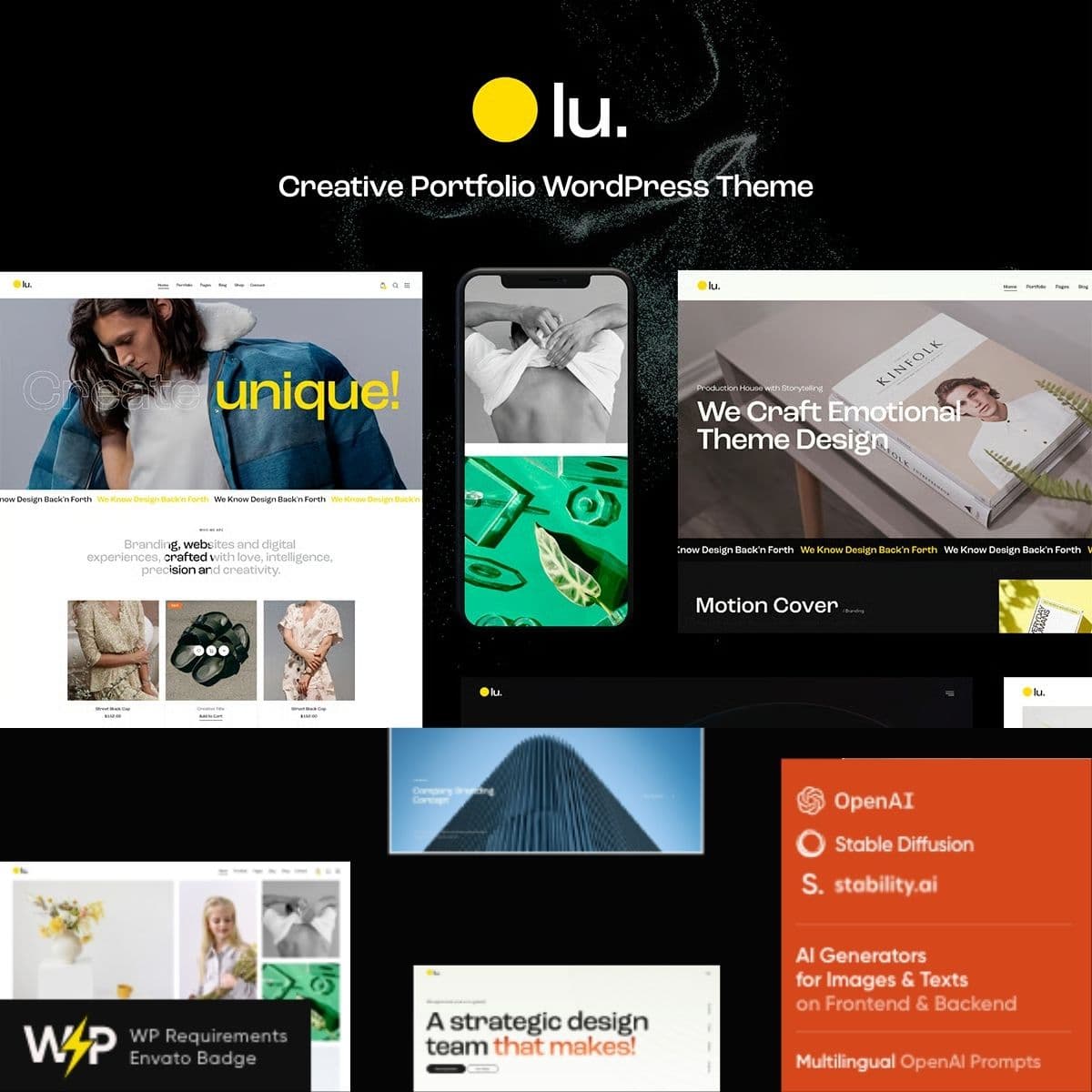 Lunna - Photographer Portfolio Thème WordPress Lunna - Photographer Portfolio Thème WordPress
