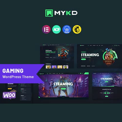 MYKD - eSports and Gaming NFT वर्डप्रेस थीम