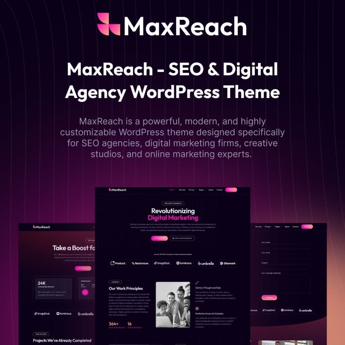 MaxReach - SEO & Digital এজেন্সি ওয়ার্ডপ্রেস থিম MaxReach - SEO & Digital এজেন্সি ওয়ার্ডপ্রেস থিম