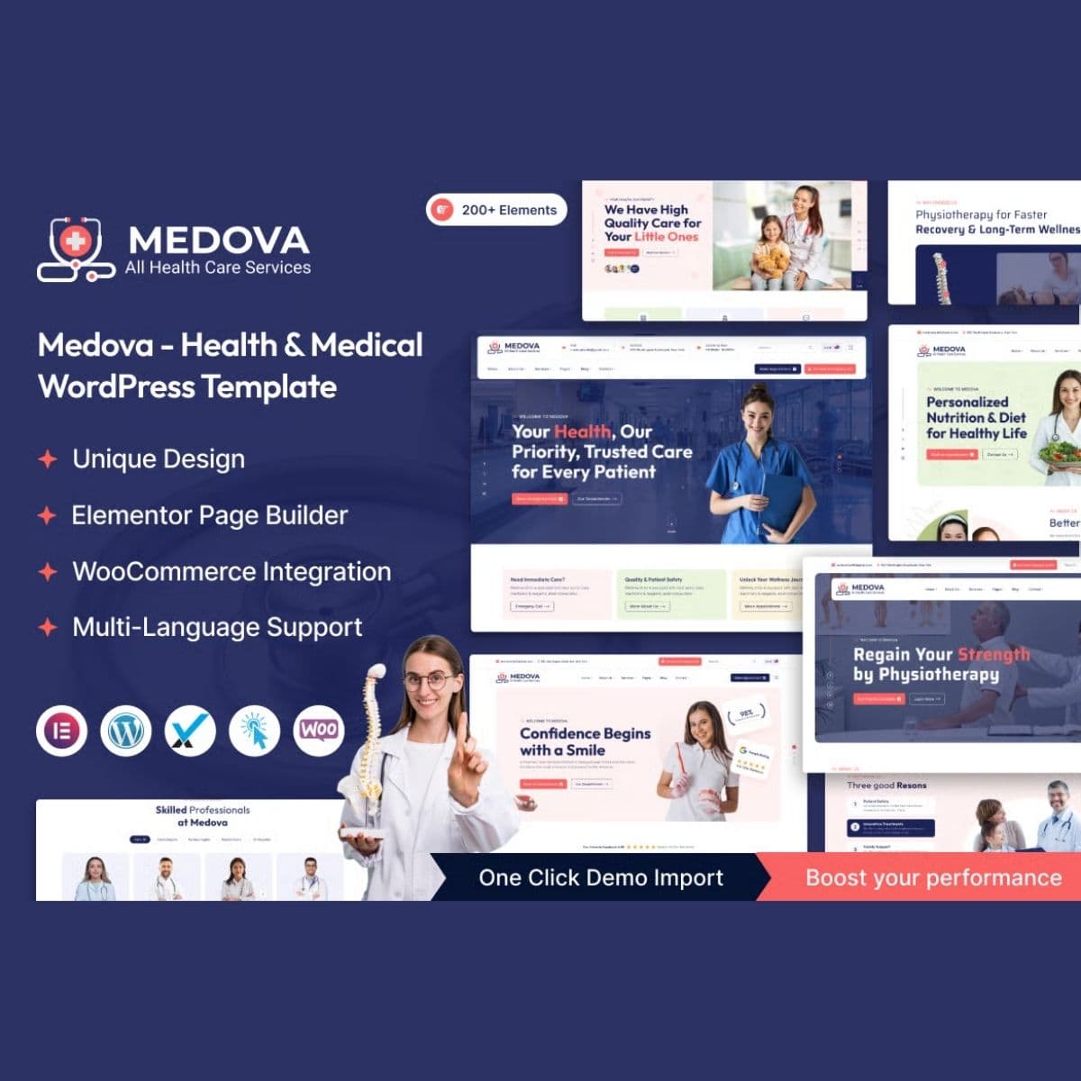 Medova – Health & Medical ورڈپریس تھیم