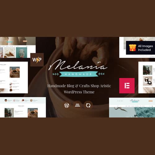 Melania | Blog about Handmade & Crafts Theme WordPress + Shop