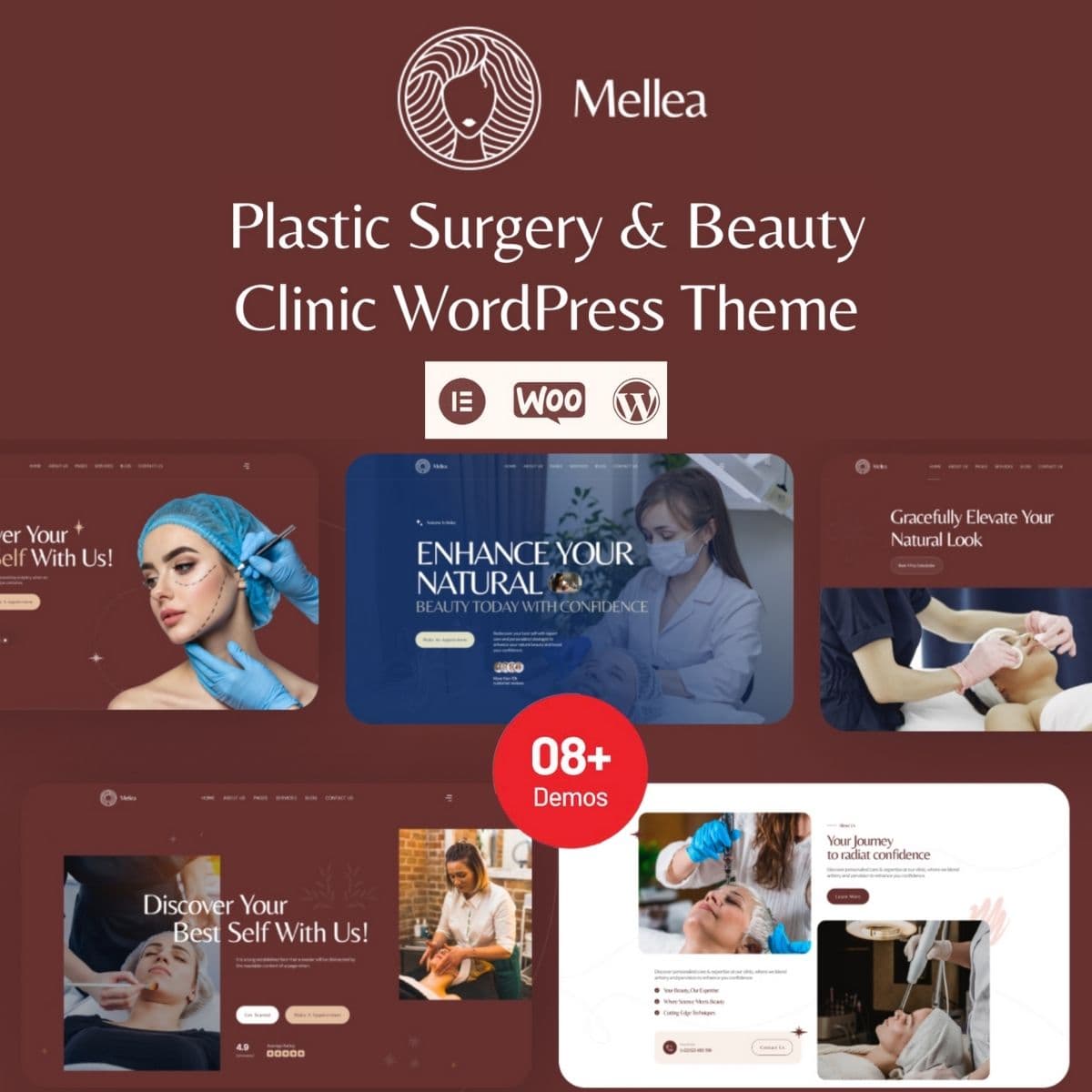 Mellea - Plastic Surgery & 美容 Clinic WordPress主題