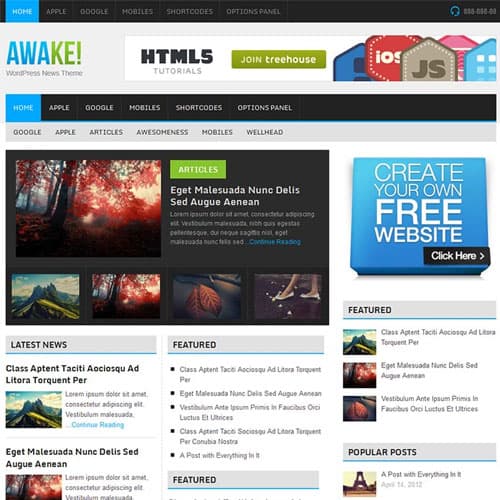 MyThemeShop Awake WordPress Teması