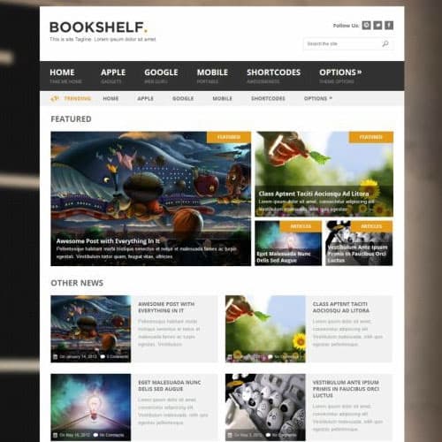 MyThemeShop Bookshelf WordPress Teması
