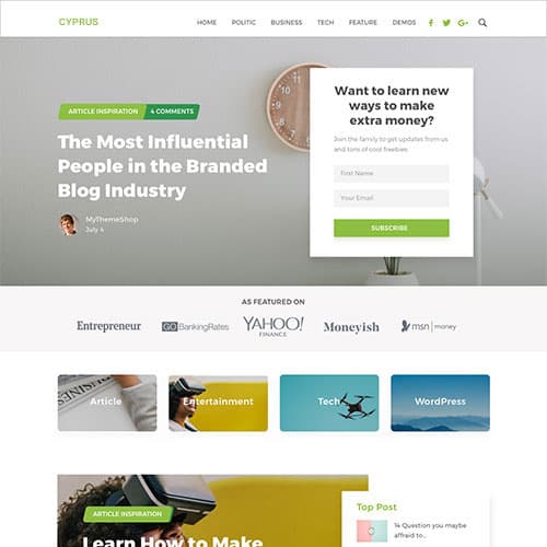MyThemeShop Cyprus WordPress Theme MyThemeShop Cyprus WordPress Theme