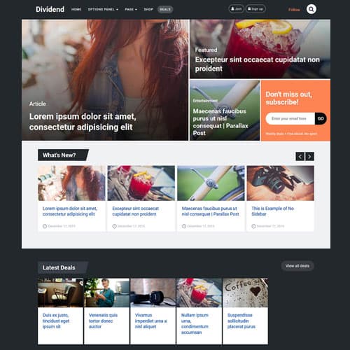MyThemeShop Dividend Tema WordPress