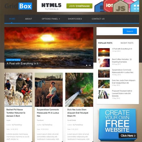MyThemeShop Gridbox ธีม WordPress MyThemeShop Gridbox ธีม WordPress