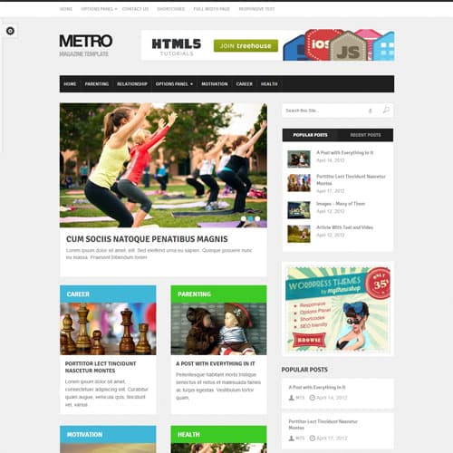 MyThemeShop Metro Тема WordPress