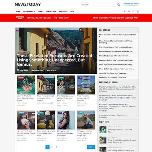 MyThemeShop NewsToday WordPress主題 MyThemeShop NewsToday WordPress主題