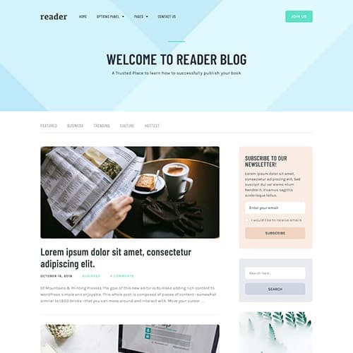 MyThemeShop Reader WordPress Teması