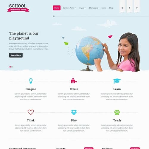 MyThemeShop Escuela Tema de WordPress