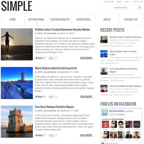 MyThemeShop Simple Тема WordPress