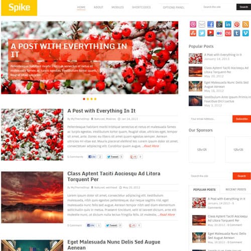 MyThemeShop Spike Temă WordPress