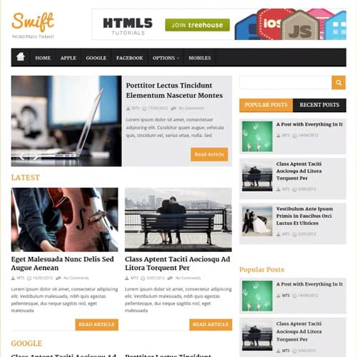 MyThemeShop Swift Тема WordPress