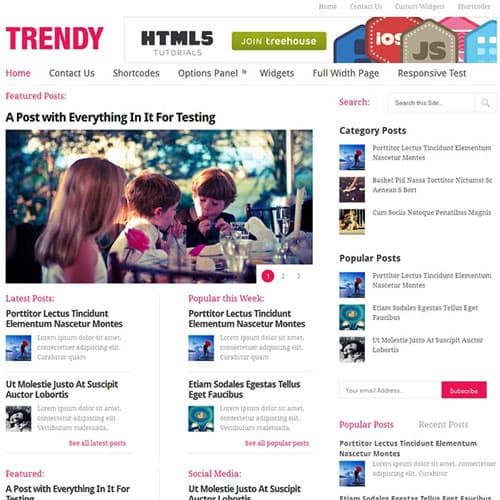 MyThemeShop Trendy WordPress Teması