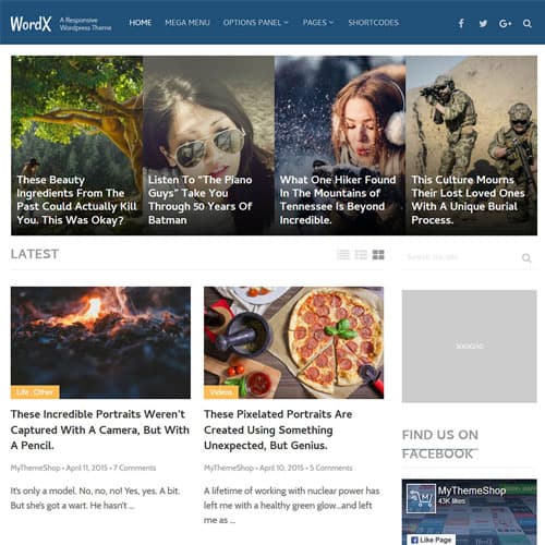 MyThemeShop WordX Тема WordPress
