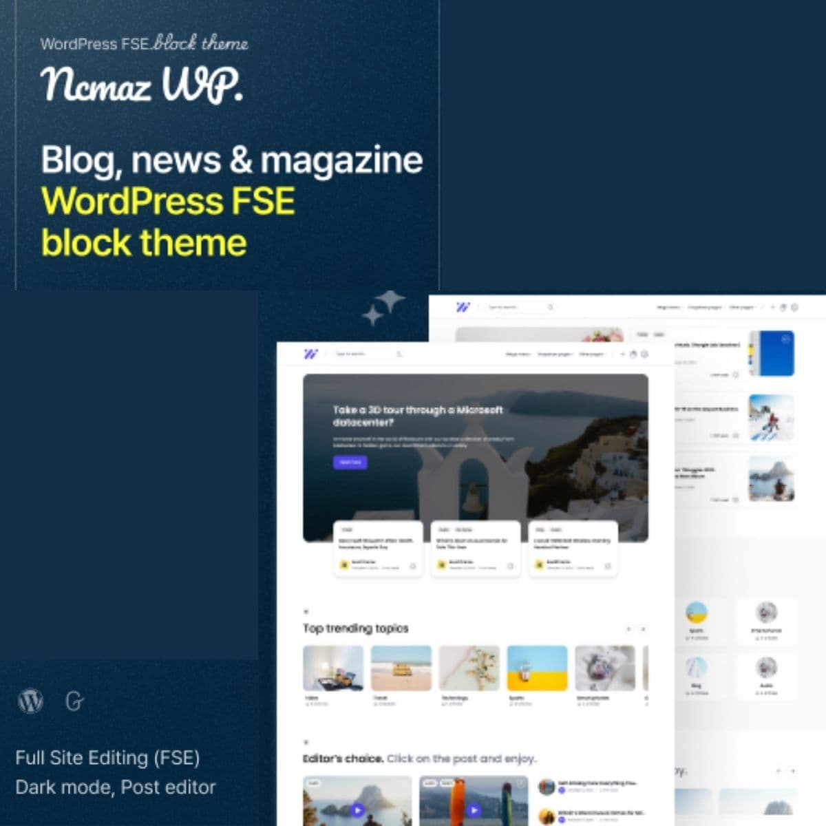 Ncmaz - News マガジン FSE WordPress Block Theme