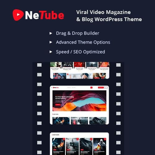 Netube - Viral Video Blog / Magazine Thème WordPress