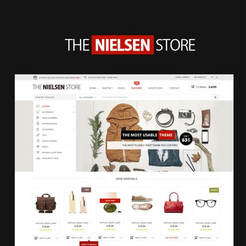 Nielsen - อีคอมเมิร์ซ ธีม WordPress