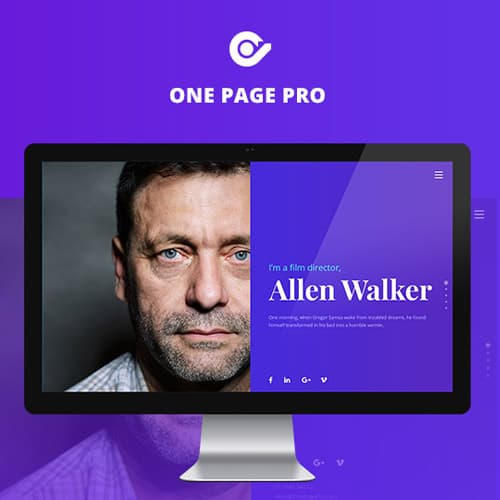 One Page Pro - Multi Purpose OnePage Theme WordPress