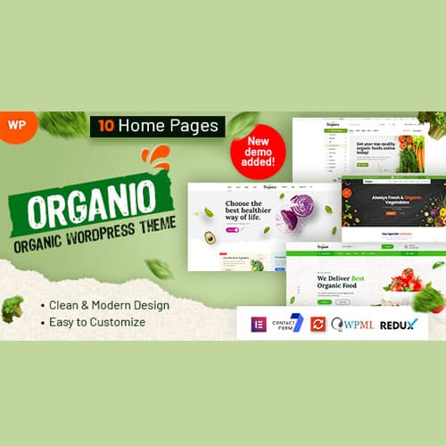 Organio - Organic Food商店 WordPress