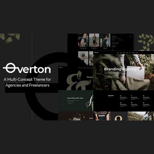Overton - إبداعي Theme for Agencies and Freelancers