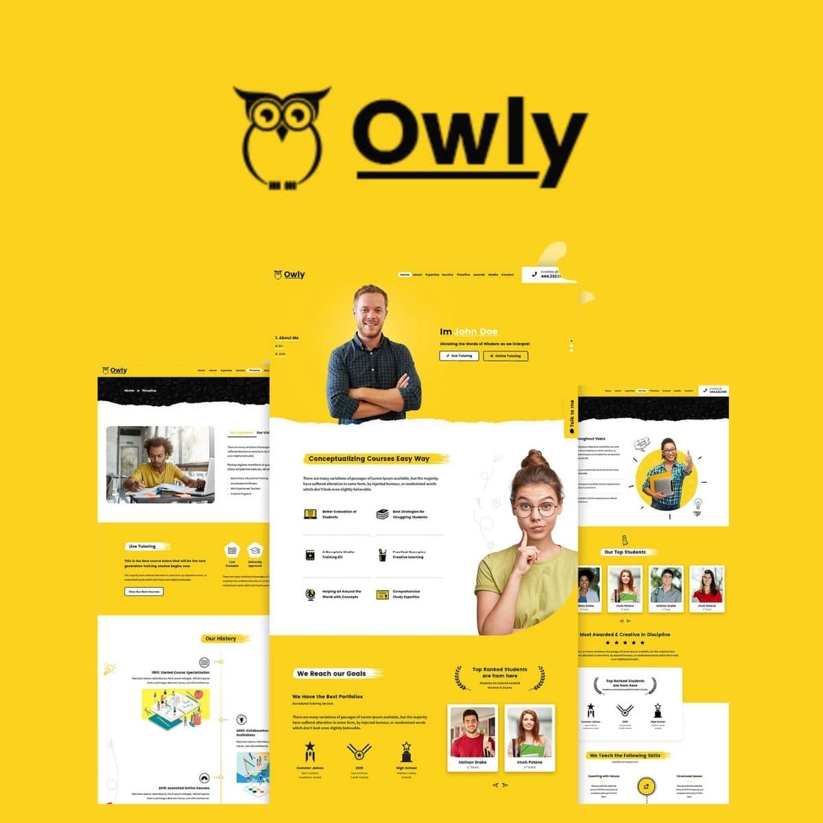 Owly - Tutoring & eLearning WP Theme