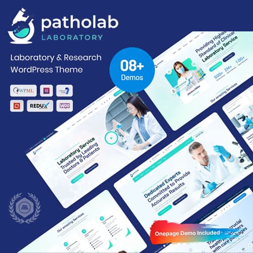 Patholab - Laboratory & Science Research WordPress主题