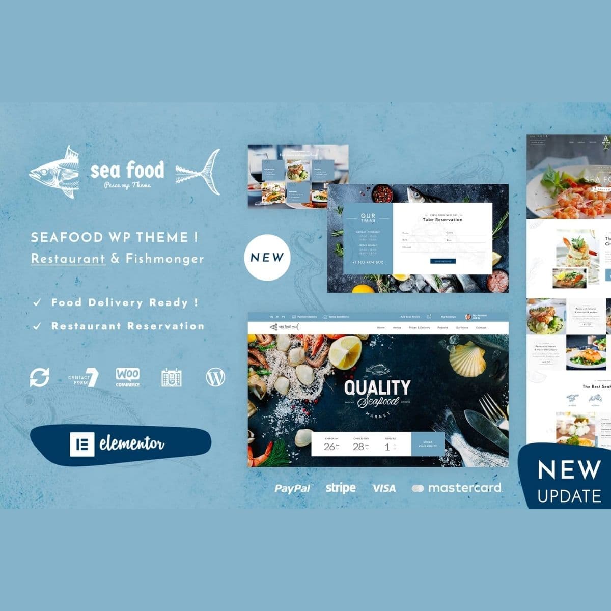 Pesce - Seafood Restaurant WordPress Pesce - Seafood Restaurant WordPress