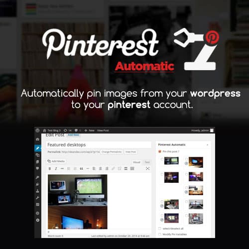 Pinterest Automatic Pin WordPress Extension