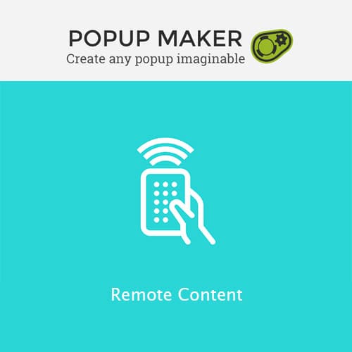 Popup Maker - Remote Contenu