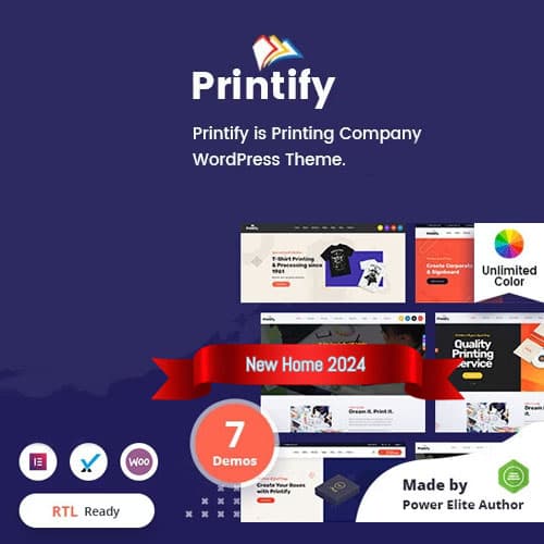 Printify - Printing Компания Тема WordPress + RTL