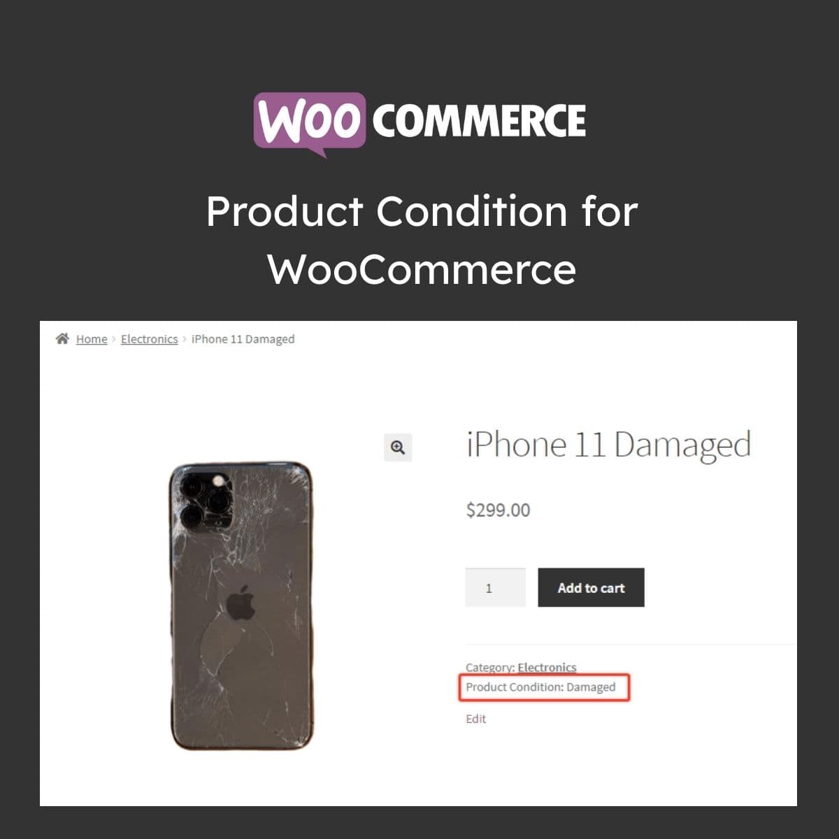 Product Condition für WooCommerce