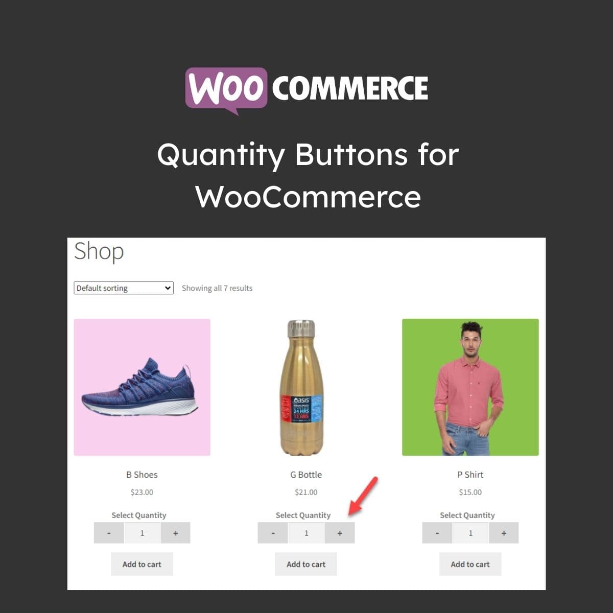 Quantity Кнопкаs для WooCommerce