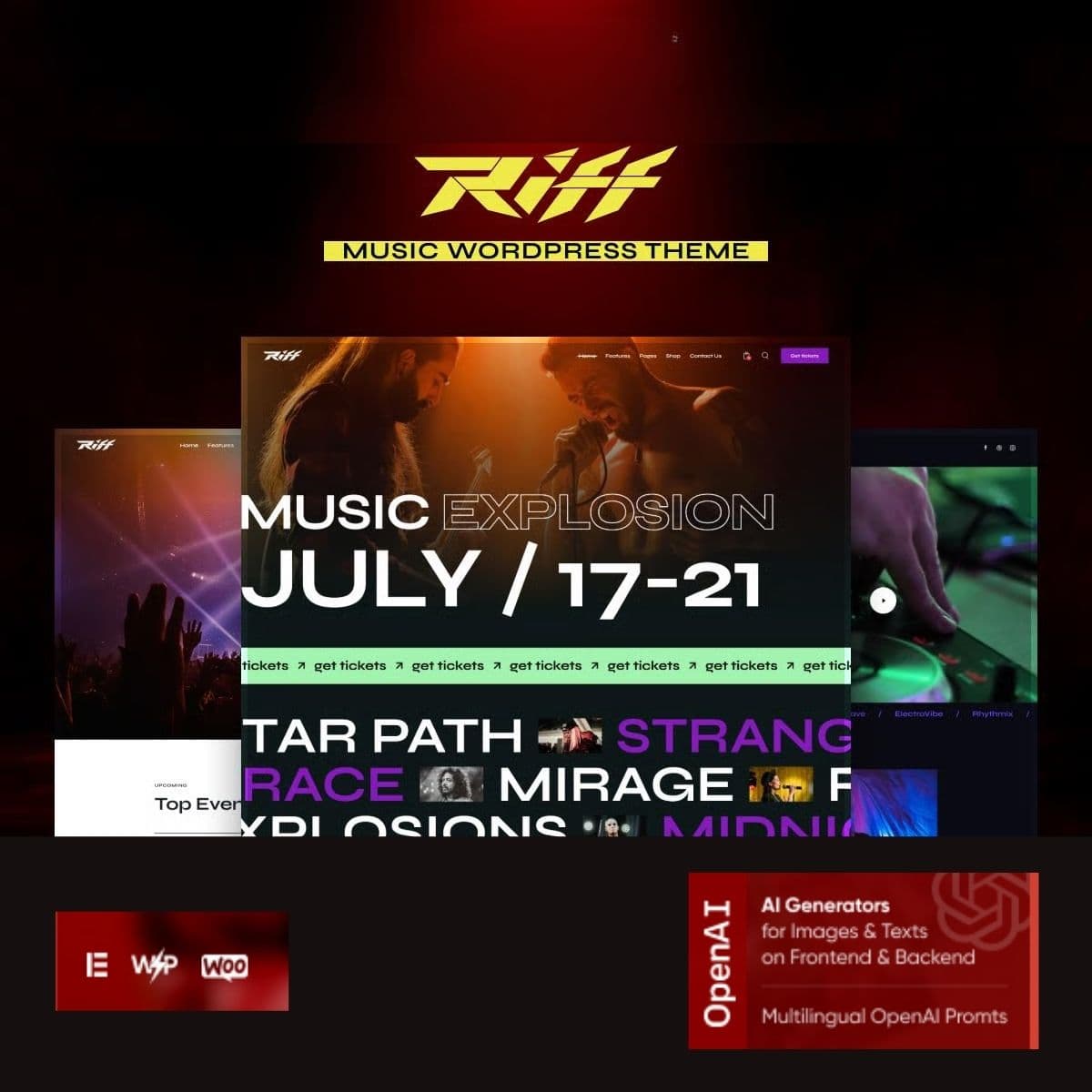 Riff - Band, Concert & Festival Theme WordPress Riff - Band, Concert & Festival Theme WordPress
