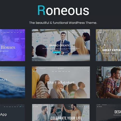 Roneous - Yaratıcı Çok Amaçlı WordPress Teması