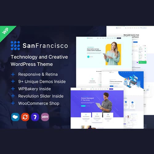 San Francisco - IT Technology and Creativo Tema de WordPress