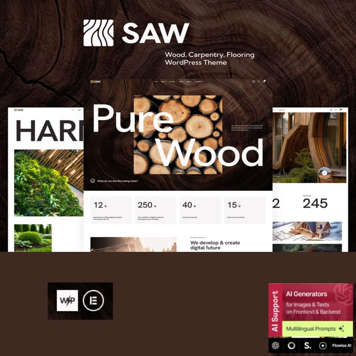 Saw - Wood, Carpentry, Flooring Tema de WordPress Saw - Wood, Carpentry, Flooring Tema de WordPress