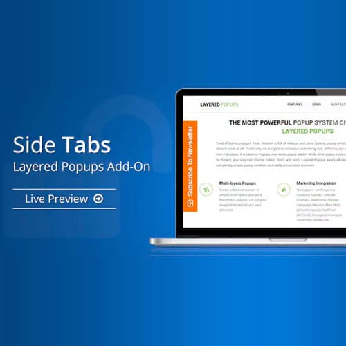 Side Tabs – Layered Всплывающее окноs Add-On