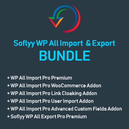 Soflyy WP All İçe Aktar & Dışa Aktar - BUNDLE