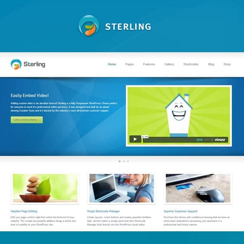 Sterling - 响应式 Wordpress Theme