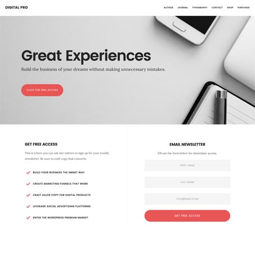 StudioPress Digital Pro Genesis WordPress Theme StudioPress Digital Pro Genesis WordPress Theme