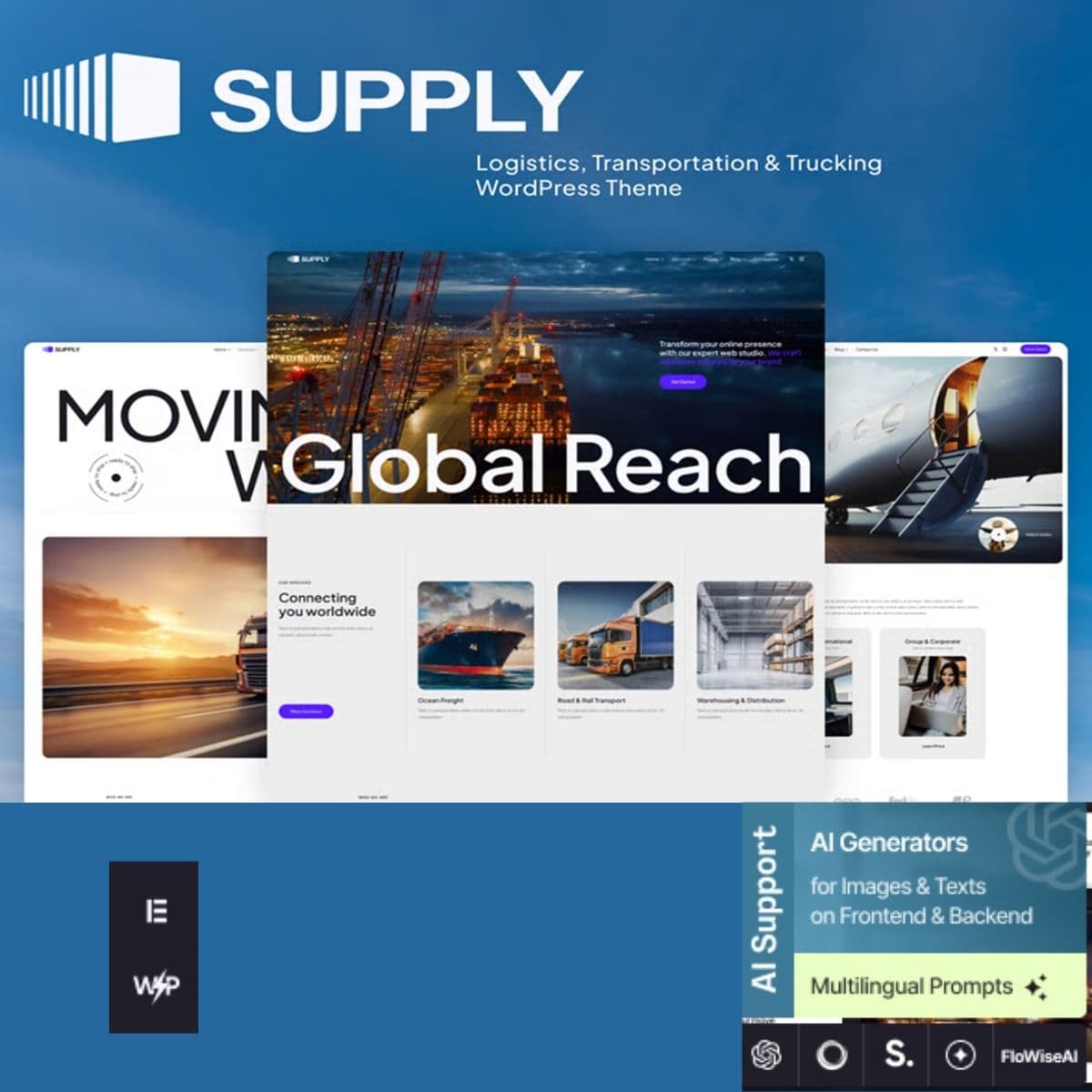 Supply - Logistics, Transportation & Trucking WordPress Theme Supply - Logistics, Transportation & Trucking WordPress Theme