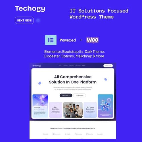 Techogy - IT Solutions & Dienstleistungen WordPress-Theme