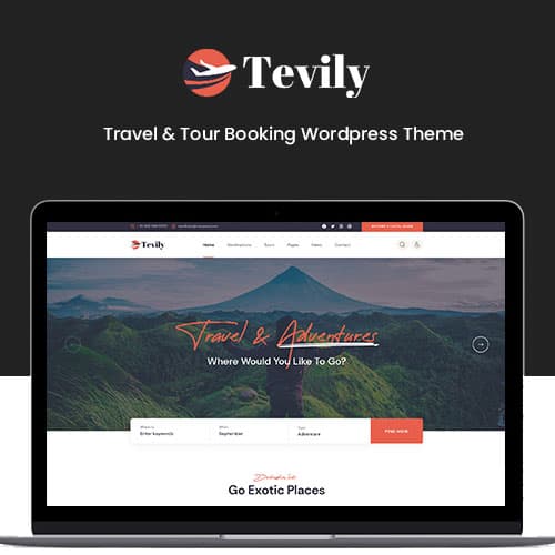 Tevily - Voyage & Tour Réservation Thème WordPress Tevily - Voyage & Tour Réservation Thème WordPress