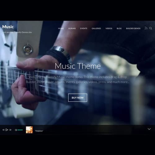 Themify Music Тема WordPress